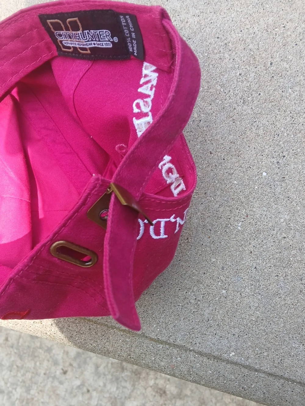 Washington D.C. souvenir baseball cap Hit Pink One Size
